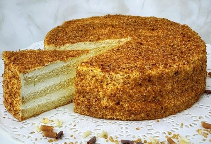                  Торт                    
                «                                 Сметанный                                 »                
   

                    0.55 кг - 401 рубля                    